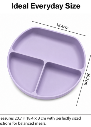 Silicone Suction Divided Plate for Toddlers