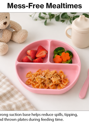 Silicone Suction Divided Plate for Toddlers