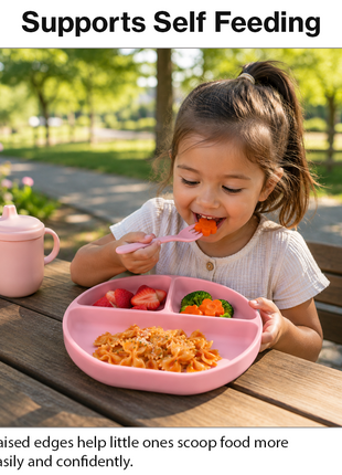 Silicone Suction Divided Plate for Toddlers
