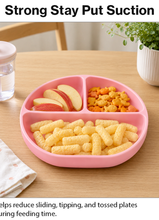 Silicone Suction Divided Plate for Toddlers