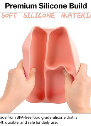 Silicone Suction Divided Plate for Toddlers