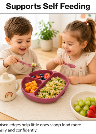 Silicone Suction Divided Plate for Toddlers