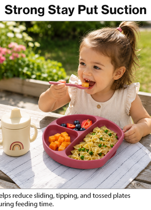 Silicone Suction Divided Plate for Toddlers