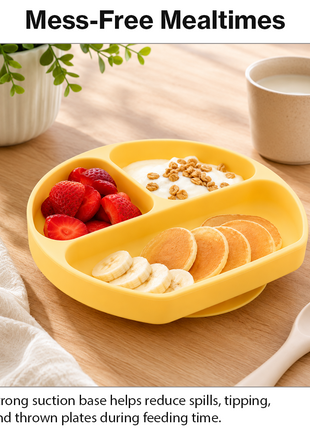 Silicone Suction Divided Plate for Toddlers