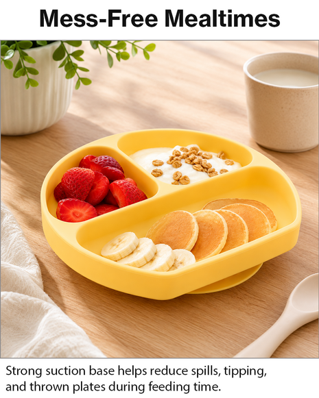 Silicone Suction Divided Plate for Toddlers