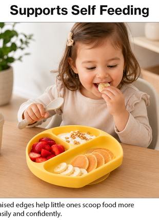 Silicone Suction Divided Plate for Toddlers