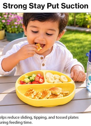 Silicone Suction Divided Plate for Toddlers