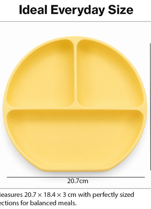 Silicone Suction Divided Plate for Toddlers