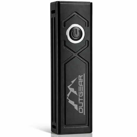 OutGear 1000 Lumens USB-C Rechargeable Aluminum Flashlight with UV & Green Laser | 8 Modes, 100m Beam, 3.7V, IP44