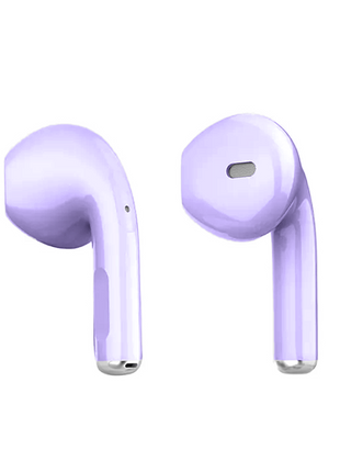 Norden Echo TWS Bluetooth Earphones – True Wireless, Bluetooth 5.0, Charging Case, 10m Range, Type-C Charging, Compatible with Android & iOS - Purple