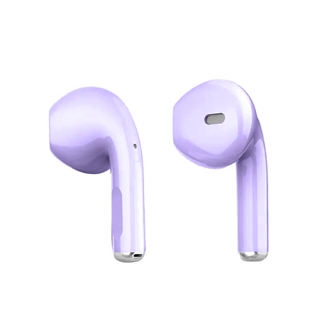 Norden Echo TWS Bluetooth Earphones – True Wireless, Bluetooth 5.0, Charging Case, 10m Range, Type-C Charging, Compatible with Android & iOS - Purple