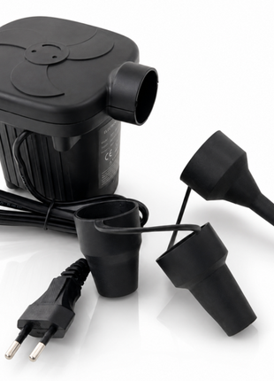 Two-Way Electric Air Pump Inflator Deflator with 3 Nozzles for Air Mattresses Pool Floats Boats