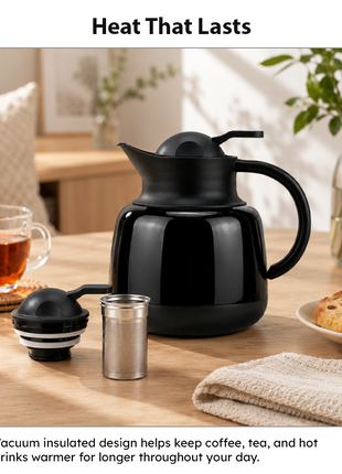 750ml Vacuum Insulated Thermal Carafe Pot with SUS304 Filter and Lock