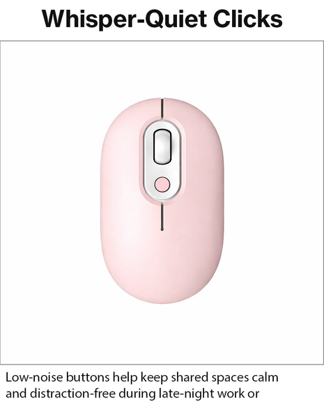 Rechargeable Wireless LED Mouse 450mAh Battery Silent Click Optical 2.4GHz USB