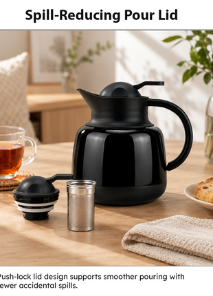 750ml Vacuum Insulated Thermal Carafe Pot with SUS304 Filter and Lock