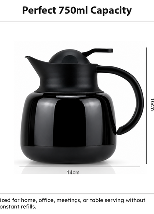 750ml Vacuum Insulated Thermal Carafe Pot with SUS304 Filter and Lock