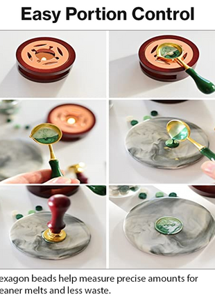 Wax Sealing Beads Set 10 Colours with Compartment Case