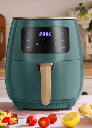 Silver Crest S-18 Air Fryer – XL Capacity, Digital Touchscreen, 4 Preset Functions, Non-Stick Basket, 1400W Power, for 2–4 People - Black