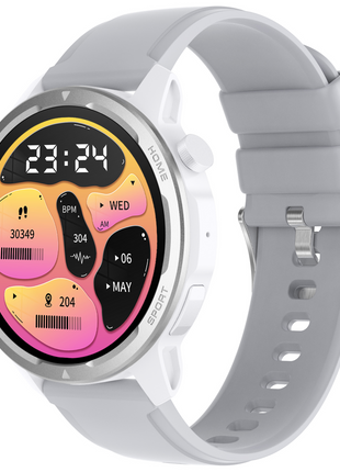 Norden Target Smart Watch with 1.39" HD TFT Full Touch Screen, Realtek 8763EWE Processor, 100+ Sport Modes, Heart Rate &amp; Blood Oxygen Monitor, IP68 Waterproof, BT5.2, 7-Day Standby, Magnetic Charging, Compatible with Da Fit App - Silver