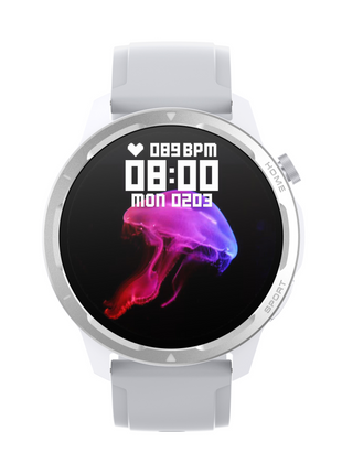 Norden Target Smart Watch with 1.39" HD TFT Full Touch Screen, Realtek 8763EWE Processor, 100+ Sport Modes, Heart Rate &amp; Blood Oxygen Monitor, IP68 Waterproof, BT5.2, 7-Day Standby, Magnetic Charging, Compatible with Da Fit App - Silver