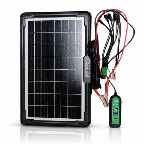 12W Portable Solar Panel Charger with 3 USB Outputs & USB-C Fast Charging