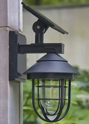 Solar LED Wall Light 600LM – Motion Sensor Outdoor Sconce – IP65, 1800mAh Battery, Black