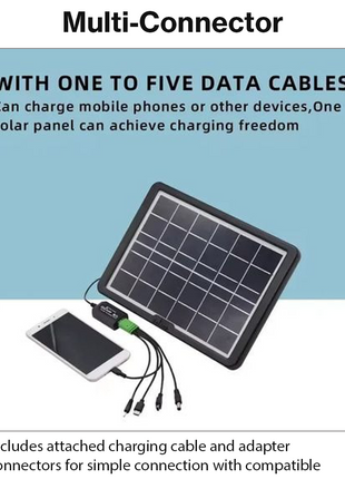 Portable 5V 1.8W Solar Panel Charger with USB Cable for Mobile Phone Charging