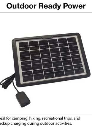 Portable 5V 1.8W Solar Panel Charger with USB Cable for Mobile Phone Charging