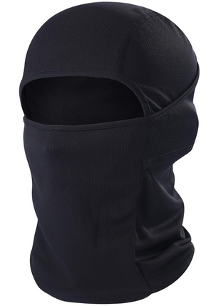 Lightweight Balaclava – Unisex, Universal Fit, Ultra-Soft Polyester Microfiber, for Motorcycling, Skiing, Cycling, and Outdoor Sports - Black