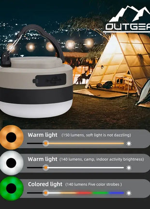 Outgear Multifunctional Camp Light | Build in Power Bank & Flashlight