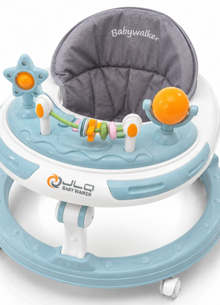Adjustable Baby Walker with Music, Lights & Foldable Design