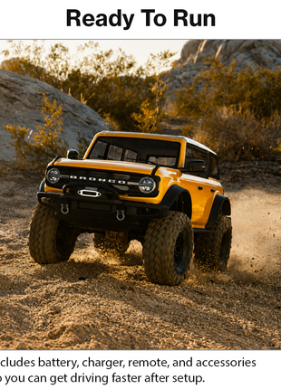 1:10 4WD Trailcrawler RC Truck 2.4GHz 18km/h 7.4V Li-Ion LED Lights Metal Gears RTR 47cm Off-Road Climbing Vehicle