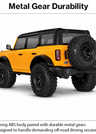 1:10 4WD Trailcrawler RC Truck 2.4GHz 18km/h 7.4V Li-Ion LED Lights Metal Gears RTR 47cm Off-Road Climbing Vehicle