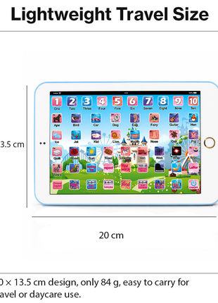 Kids Educational Learning Tablet 20×13.5 cm Plastic Touch Toy – 53‑Key Early Learning Tablet