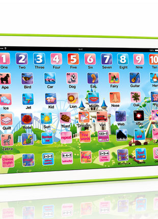 Kids Educational Learning Tablet 20×13.5 cm Plastic Touch Toy – 53‑Key Early Learning Tablet