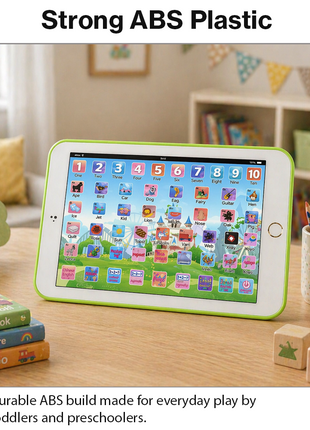 Kids Educational Learning Tablet 20×13.5 cm Plastic Touch Toy – 53‑Key Early Learning Tablet