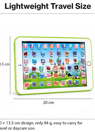 Kids Educational Learning Tablet 20×13.5 cm Plastic Touch Toy – 53‑Key Early Learning Tablet