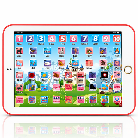 Kids Educational Learning Tablet 20×13.5 cm Plastic Touch Toy – 53‑Key Early Learning Tablet