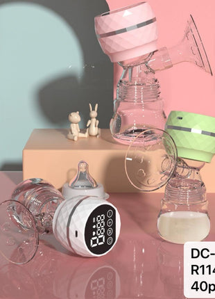 Electric Breast Pump 180ml – 3 Modes & 9-Speed Suction – BPA-Free Silicone Cup – USB-C Rechargeable – LCD Display