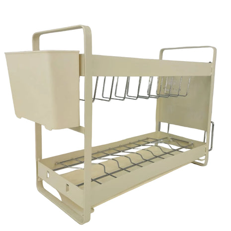 Dish Drying Rack 470 mm – Metal Frame with Utensil Holder and Removable Hook