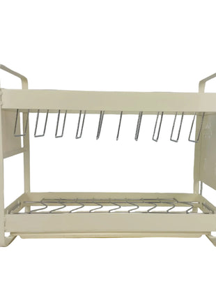Dish Drying Rack 470 mm – Metal Frame with Utensil Holder and Removable Hook