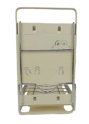 Dish Drying Rack 470 mm – Metal Frame with Utensil Holder and Removable Hook