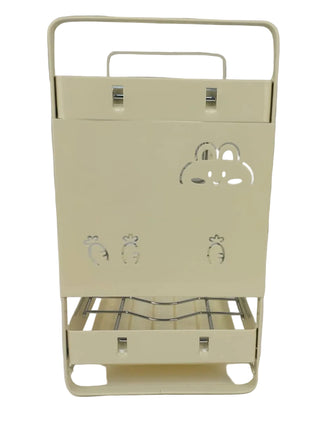 Dish Drying Rack 470 mm – Metal Frame with Utensil Holder and Removable Hook