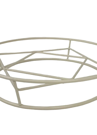 Round Metal Pot Stand 260 mm – Heat Resistant Matte Cream Trivet for Hot Cookware and Serving Dishes