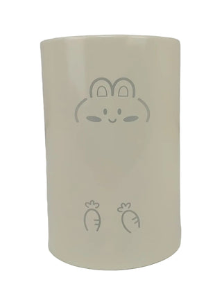 Utensil Holder Cup 150 mm Height – Coated Metal Kitchen Organizer with Bunny Design