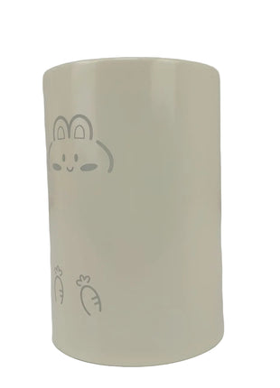 Utensil Holder Cup 150 mm Height – Coated Metal Kitchen Organizer with Bunny Design