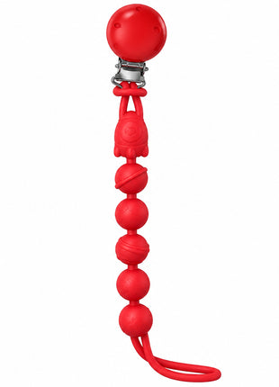 Silicone Pacifier Clip with Wooden Clip,Lightweight Baby Holder for Pacifiers & Teething Toys