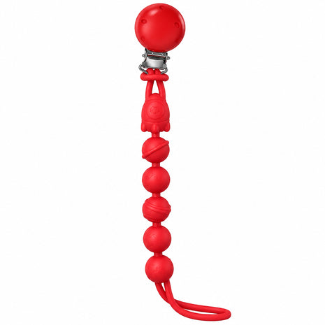Silicone Pacifier Clip with Wooden Clip,Lightweight Baby Holder for Pacifiers & Teething Toys