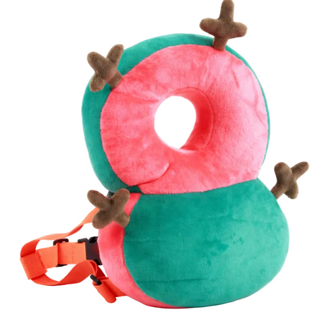 Baby Head Protection Cushion Backpack Anti-Fall Pillow Dacron Plush Lightweight Adjustable Strap 6–72 Months Soft Breathable
