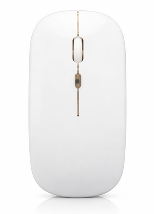 UNISYNC Wireless Mouse 1600 DPI – Bluetooth 5.0 2.4GHz Dual Mode – White